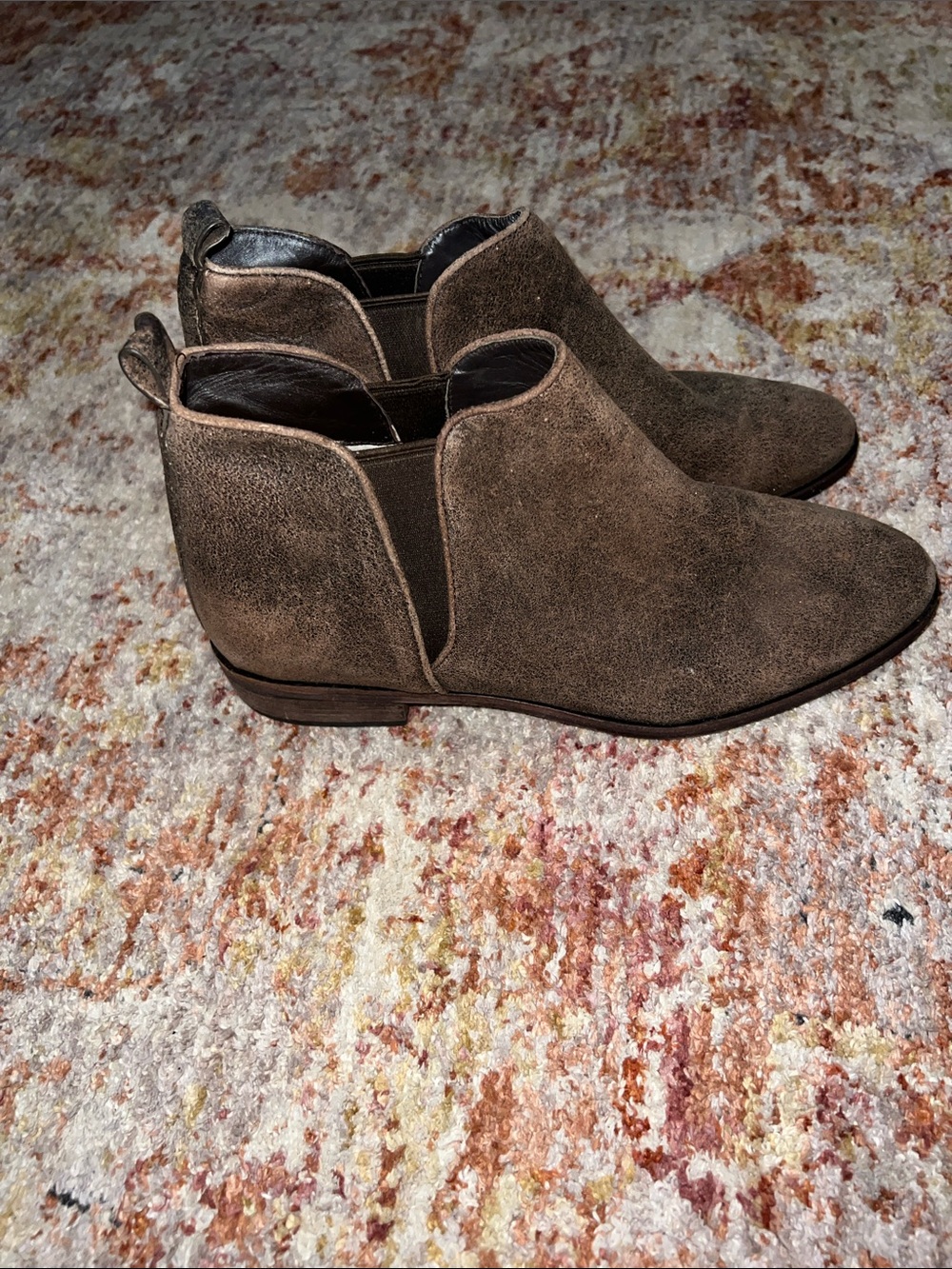 Michael Kors Brown Suede Slip-On Boots - Picture 3 of 9